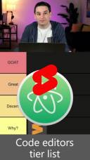 code editors tier list